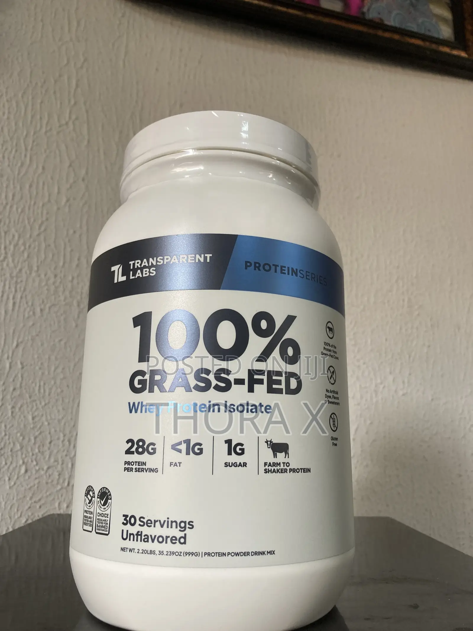 Transparent Labs Grass-Fed Whey Protein Isolate