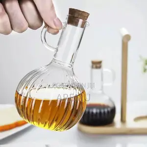 2 in 1 Oil Bottle With Wooden Stand
