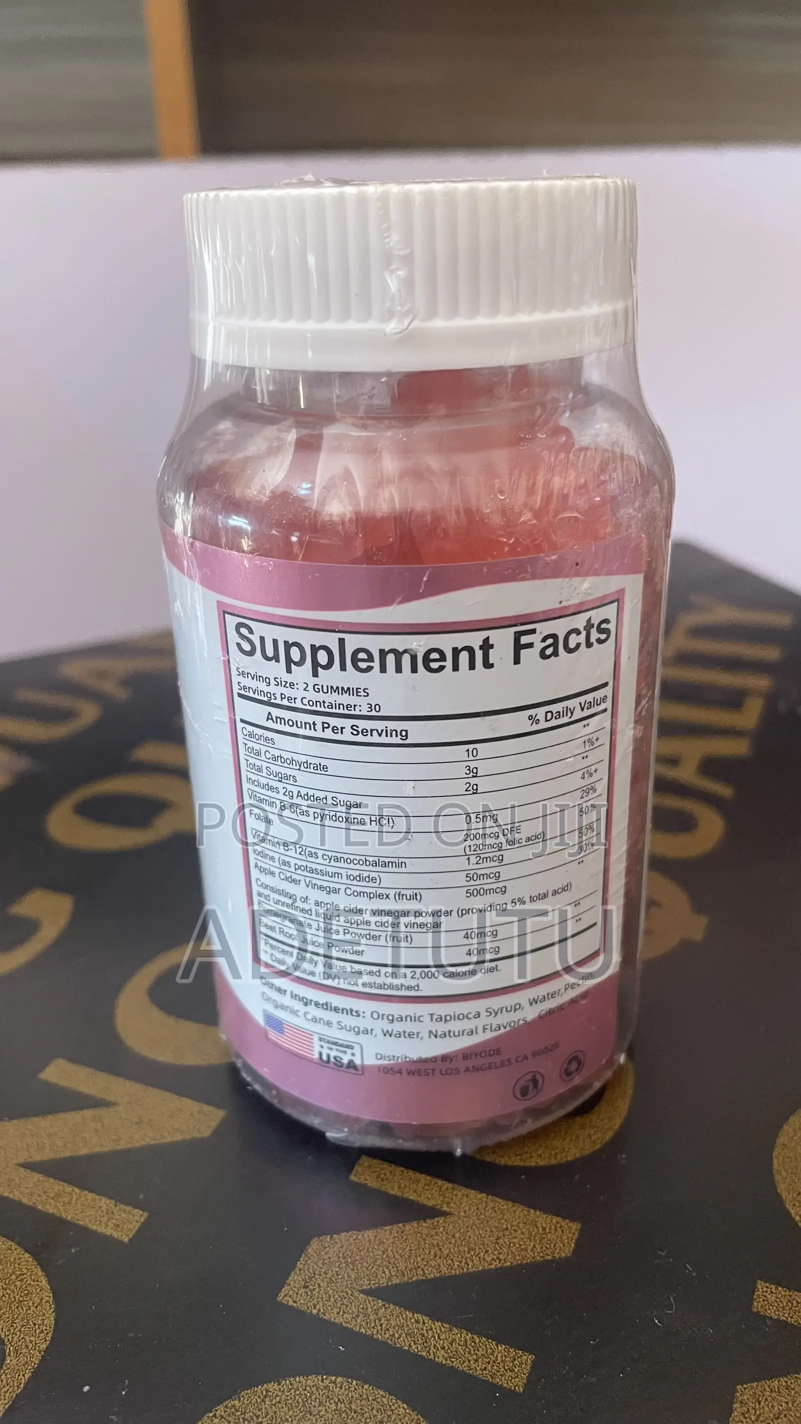 Biyode BBL Gummies – Natural Peach Hip Shape Enhancement | 60 Gummies