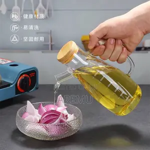 Oil Bottle With Bamboo Lid