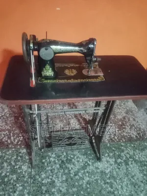 Complete Flying Man Manual Sewing Machine Set, Great Working Condition