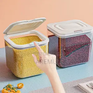 8L Pop-Up Acrylic Rice Bin