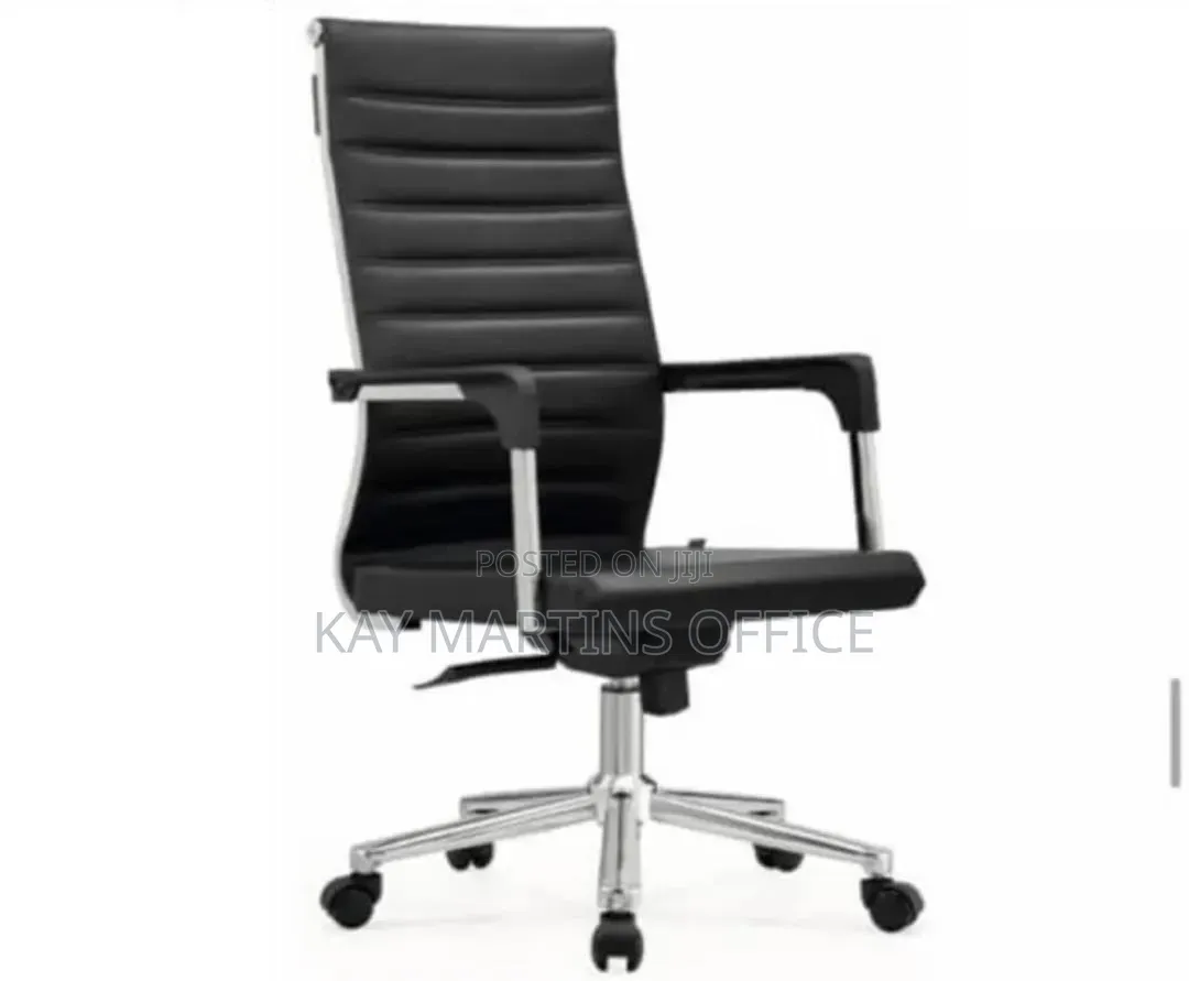 A Unique Quality Leather Chair With High Back