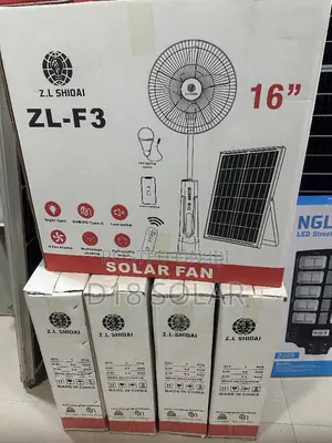 AC Dc Soalr Standing Fan 16 18 Inches