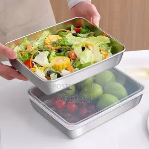 3pc Stainless Steel Bowl With Cover