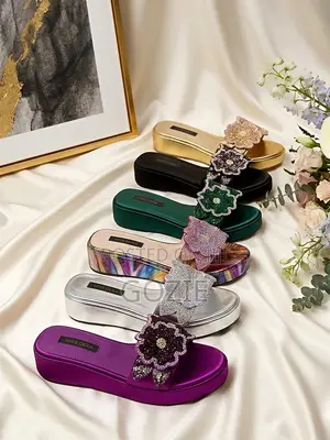 Beautiful Low Wedge Slippers