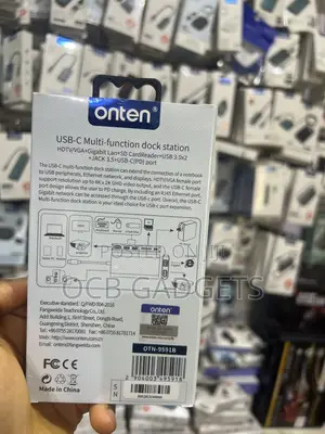 Onten 8in1 Type C Multi-Function Docking Station