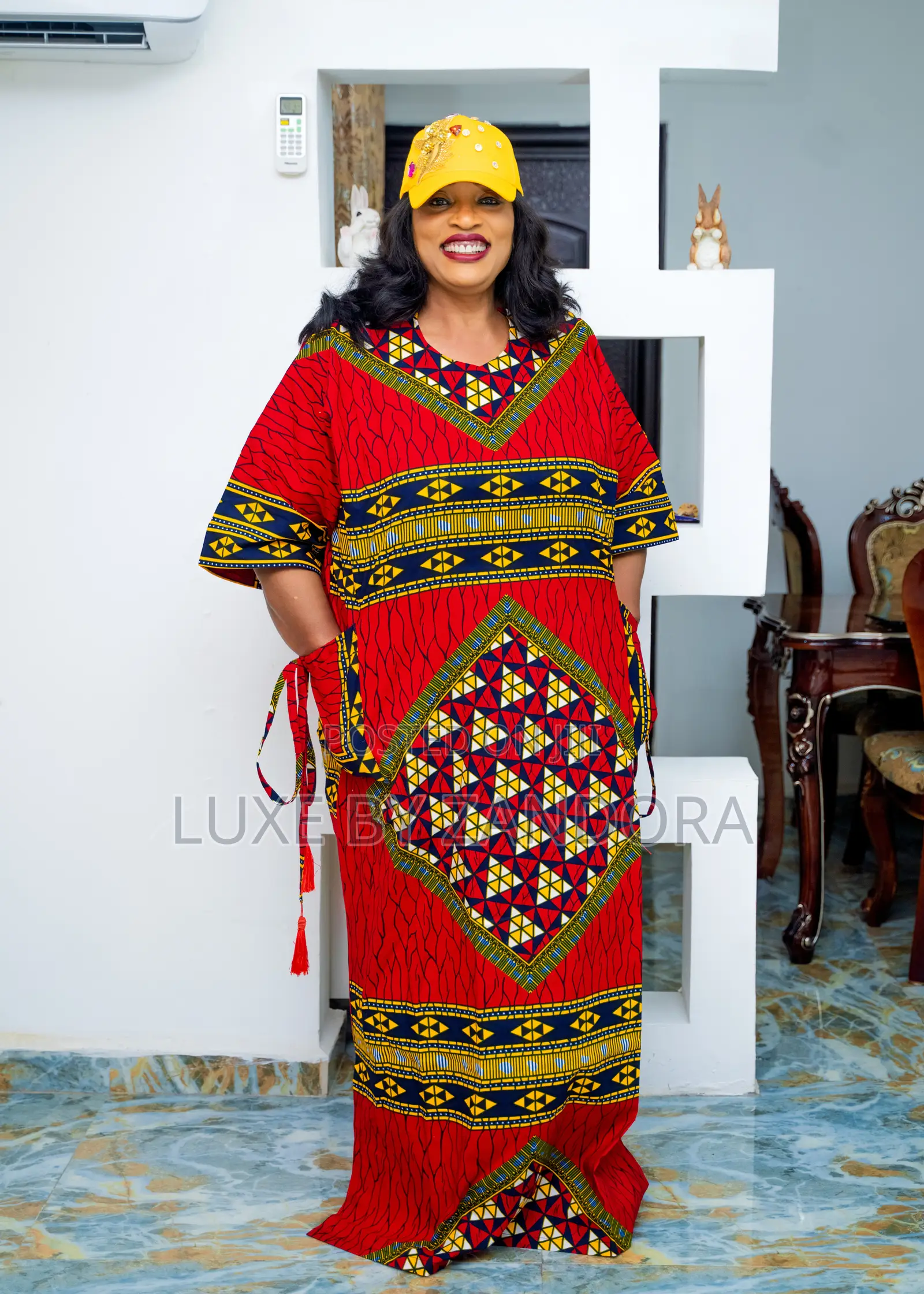 Vintage Ankara Bubu With Matching Cap