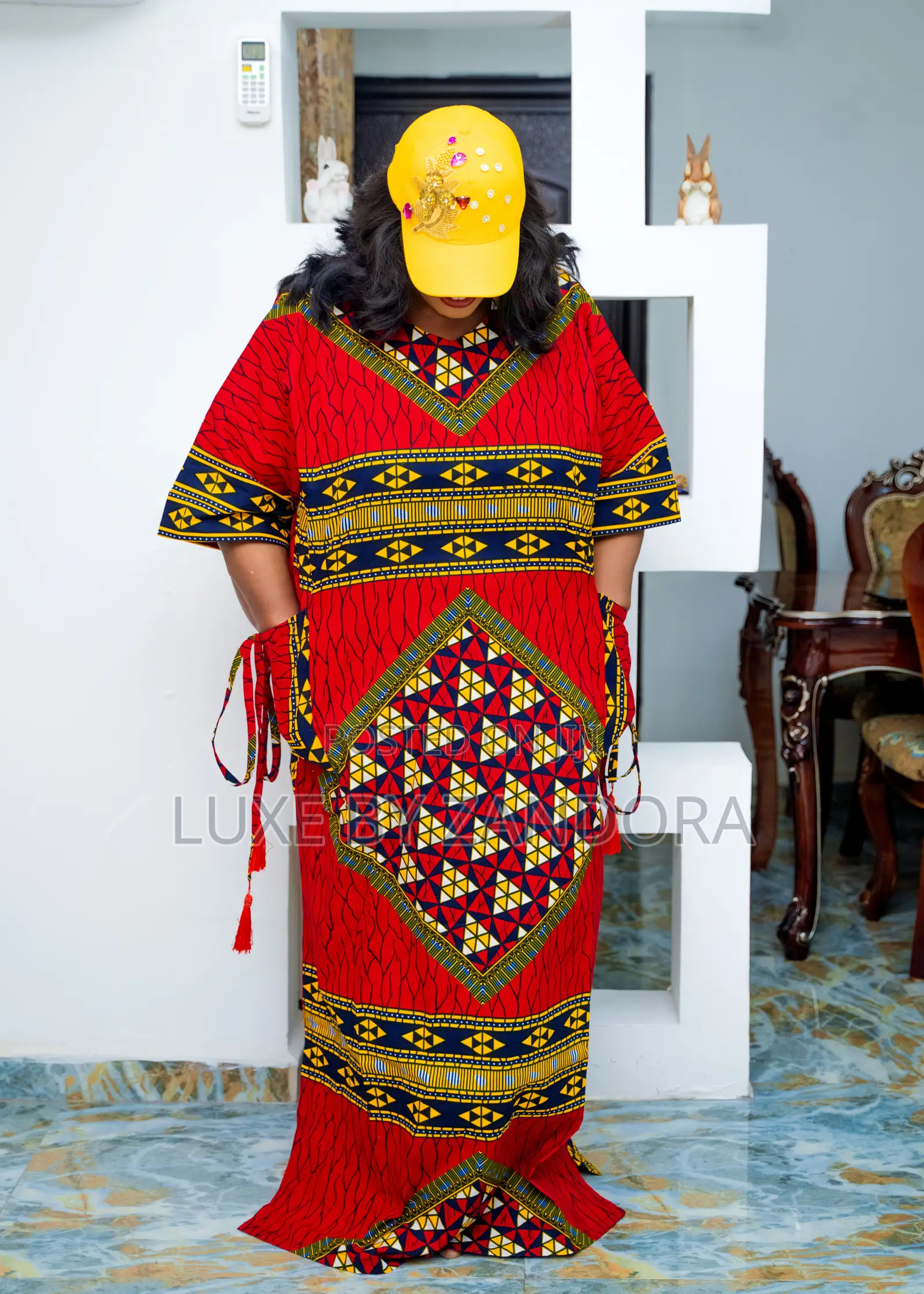 Vintage Ankara Bubu With Matching Cap