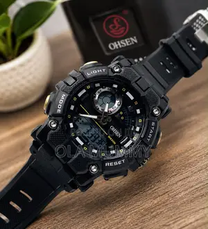 Ohsen Ad2503 [ Waterproof ] Double Time Sport Wristwatch