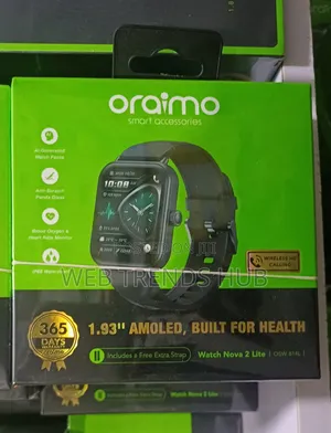 Oraimo Watch Nova 2 Lite (OSW-814L) – Wireless HDCalling 1.93"AMOLED