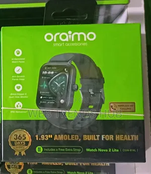 Oraimo Watch Nova 2 Lite (OSW-814L) – Wireless HDCalling 1.93"AMOLED