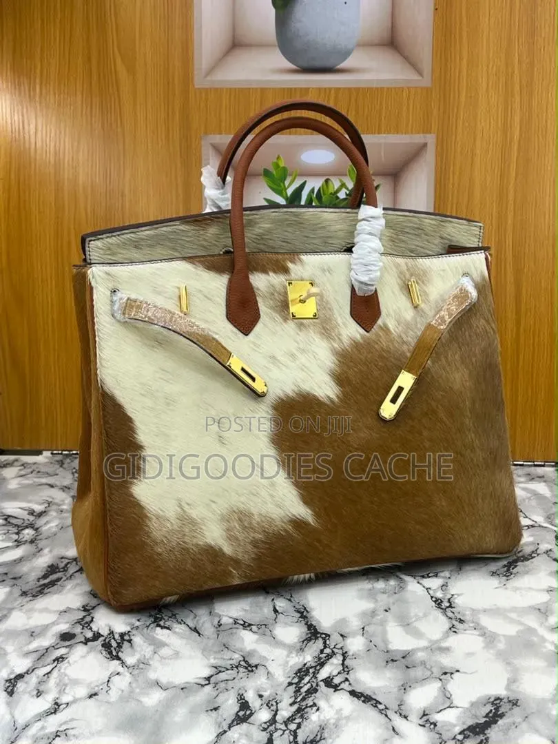Statement Cowhide Top-Handle Bags