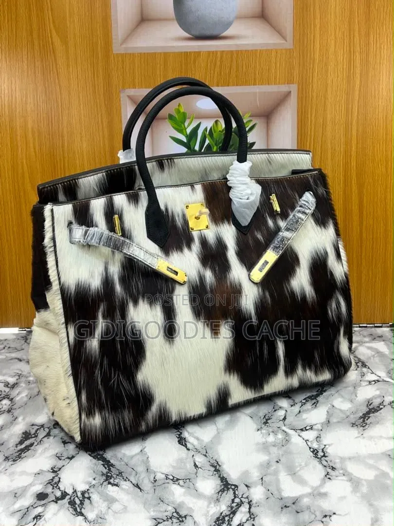 Statement Cowhide Top-Handle Bags