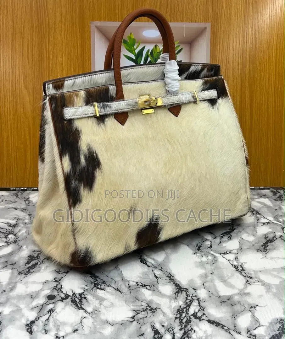 Statement Cowhide Top-Handle Bags
