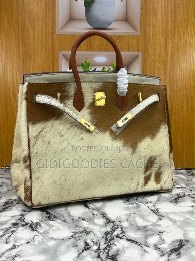Statement Cowhide Top-Handle Bags
