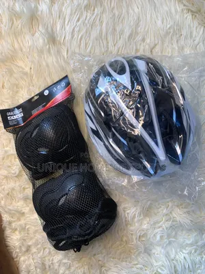Helmet With Knee Guard