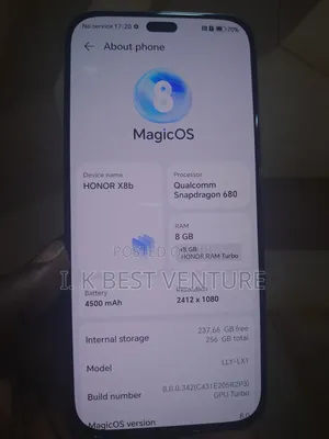 Honor X8b 256 GB Black
