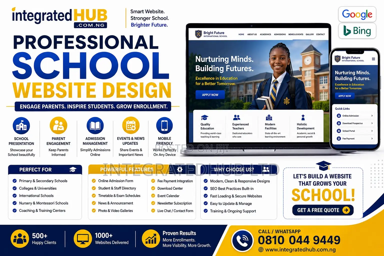 School Website Student Portal Development