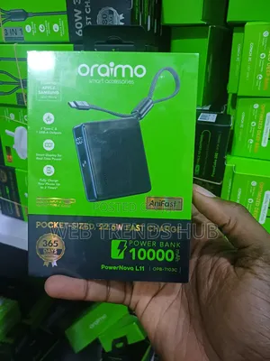 Oraimo 10,000mAh PowerNova L11 (OPB-7103C) – 22.5W Fast Charge