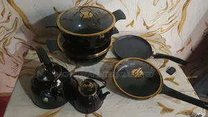 14-Piece Non-Stick Granite Cookware Set With 2 Kettles