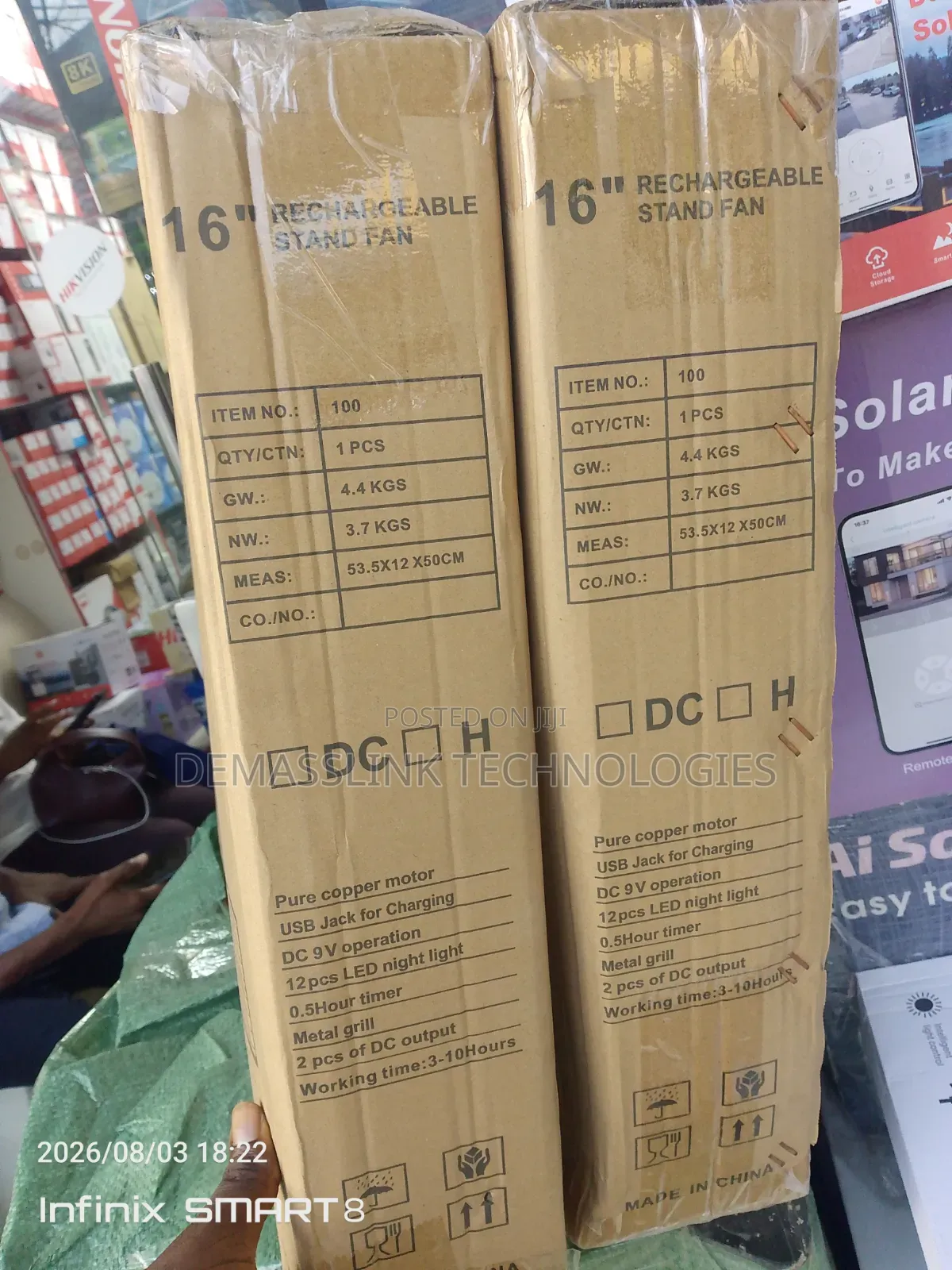 Rechargeable Stand Fan