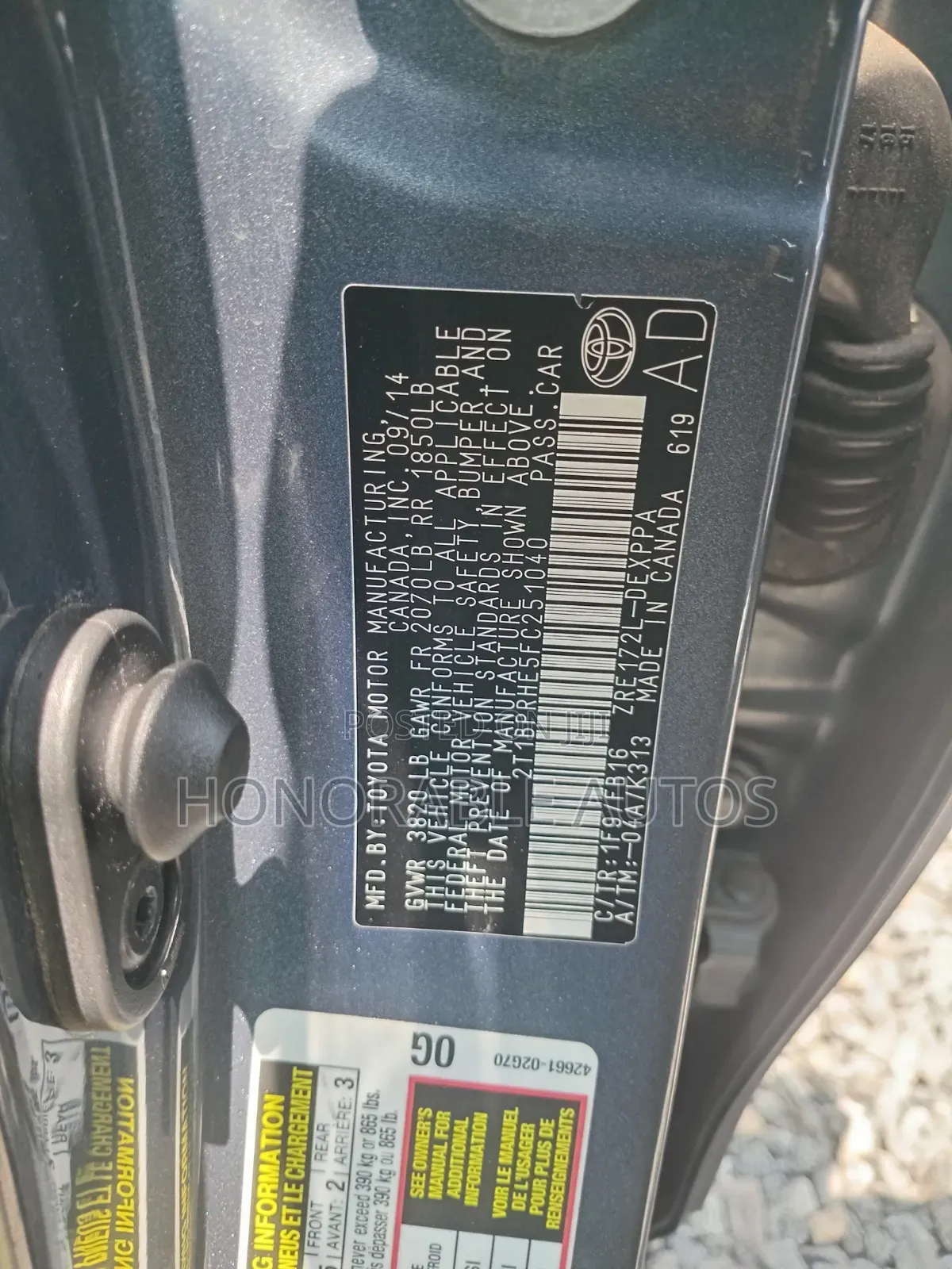 Toyota Corolla 2015 Gray