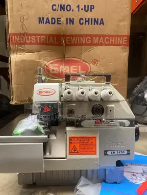 Complete 3/4 Thread Emel Industrial Direct Drive Weaving Machine.