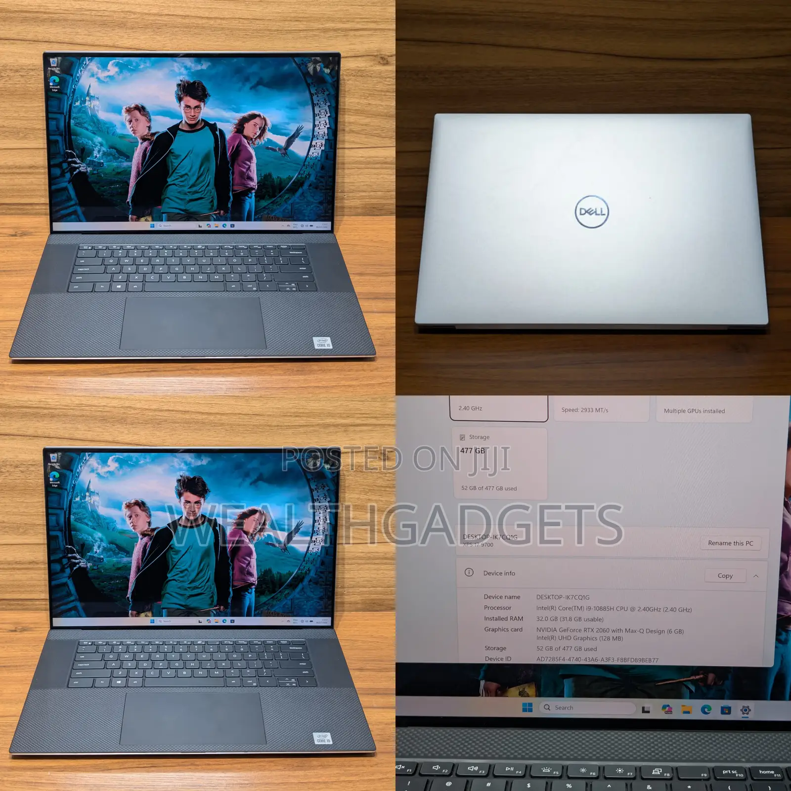 Laptop Dell XPS 17 9700 32GB Intel Core i7 SSD 1T
