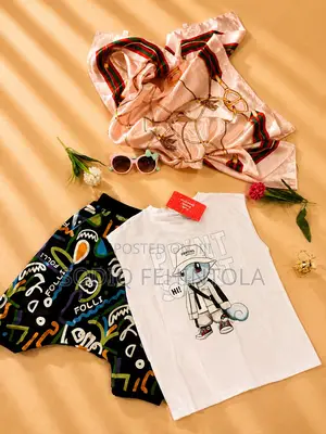 Boys Cartoon Print Sleeveless Top Shorts 2-Piece Set