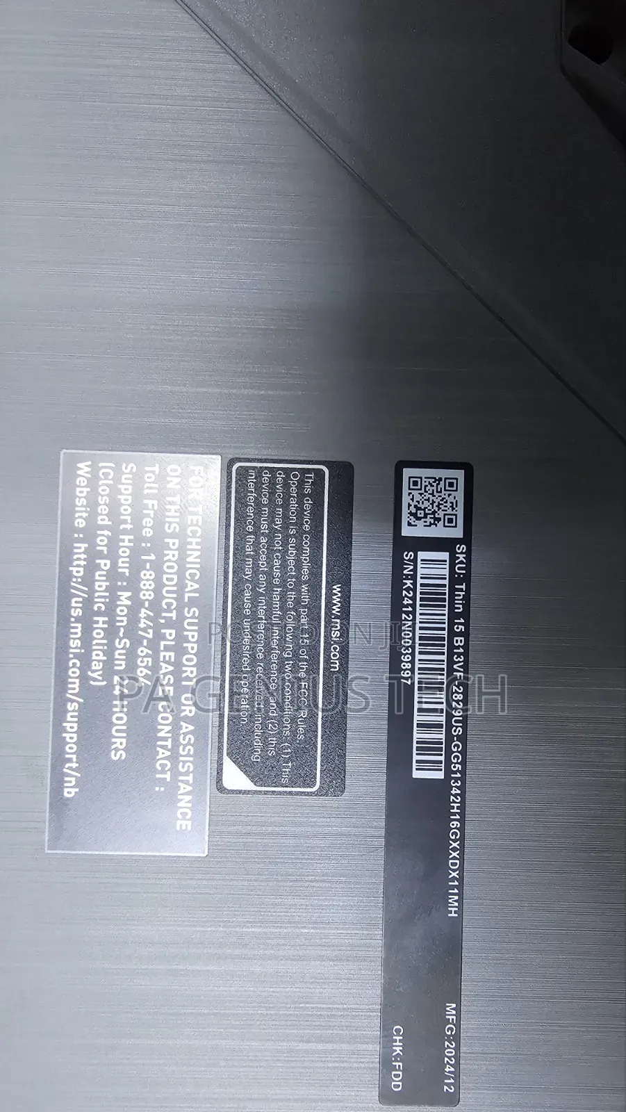 Laptop MSI GF65 Thin 10UE 16GB Intel Core i5 SSD 512GB