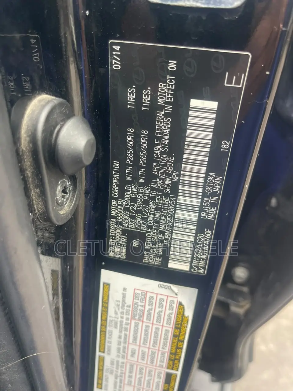 Lexus GX 460 Base 2014 Black