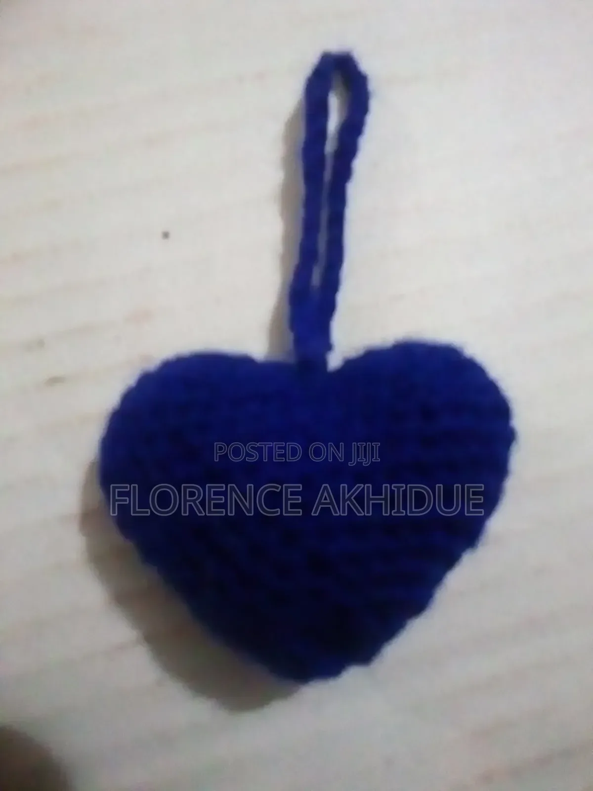 Crochet Heart Keychain/Bag Charm