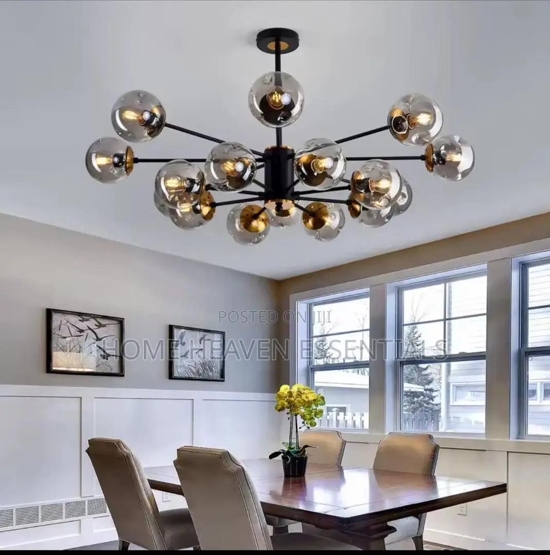 Modern Nordic Chandelier Glass Globe LED Pendant Light
