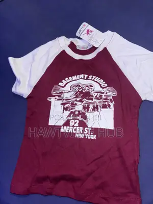 Burgundy and White Baseball/Raglan Tee