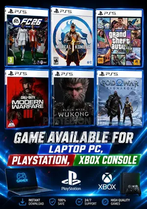 Games Installations PC LAPTOPS PlayStation Xbox Console
