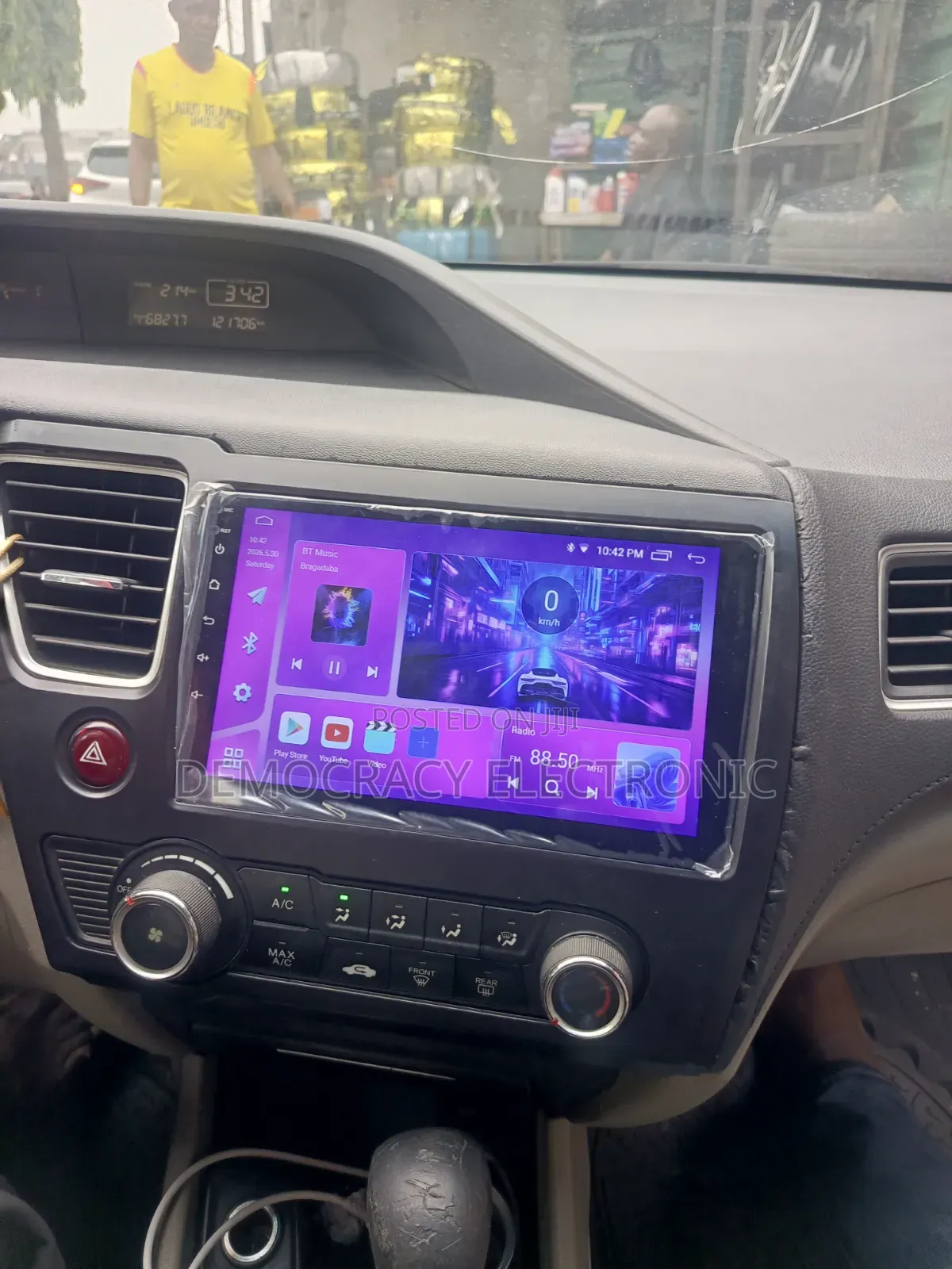 Honda Civic 2014 Android Screen With GPS Navigation System