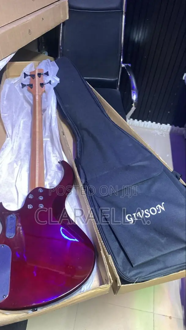 Givson Four-String Active Bass Guitar