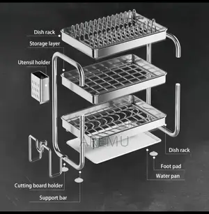 3 Tier Quality Plate Rack