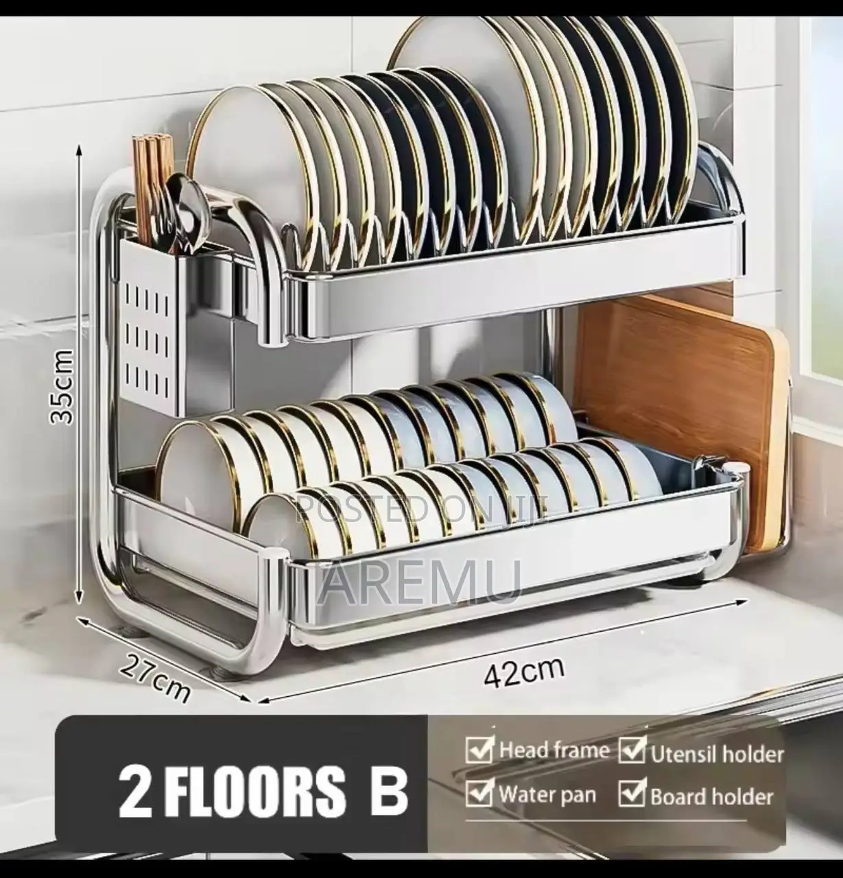 2 Tier Quality Plate Rack