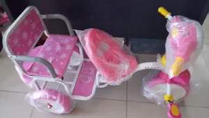 Tricycle for Kids Li Link Pink With Back Carrier