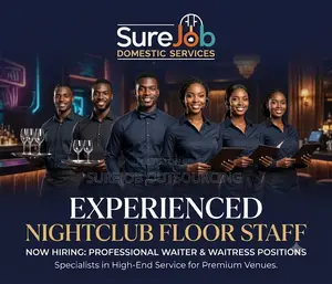 Experienced Nightclub Floor Waiter / Waitress
