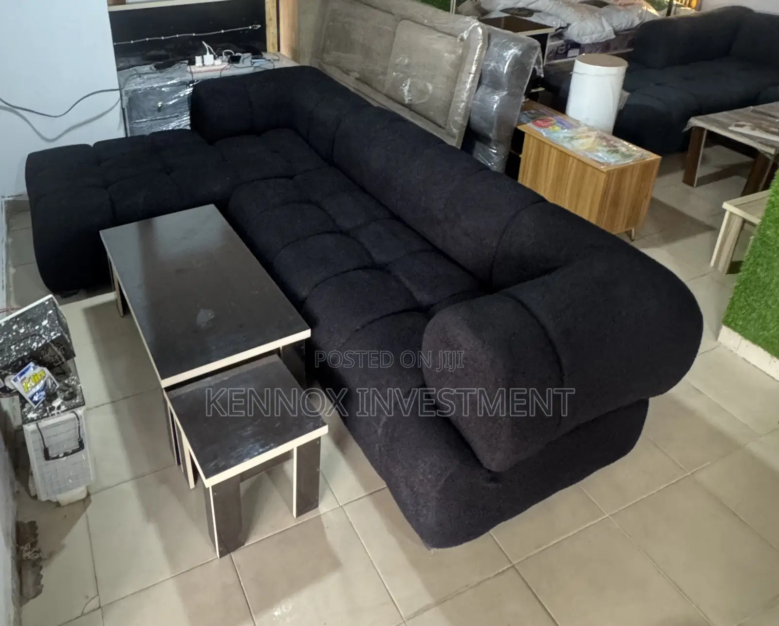 Tranquil L Shape Bubble 6 Seater Sofa Design