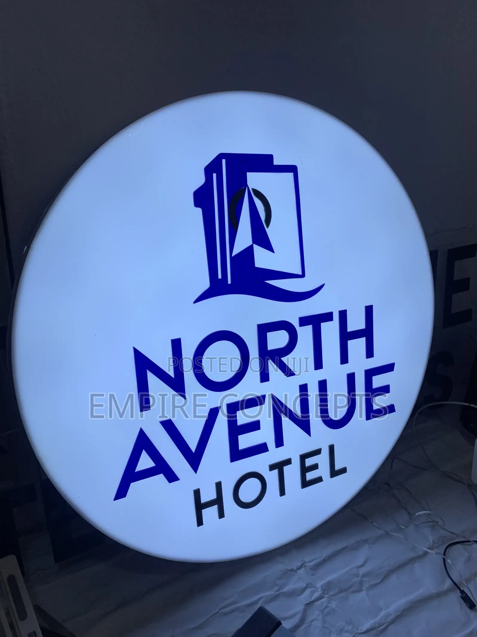Outdoor Signage With Led Light
