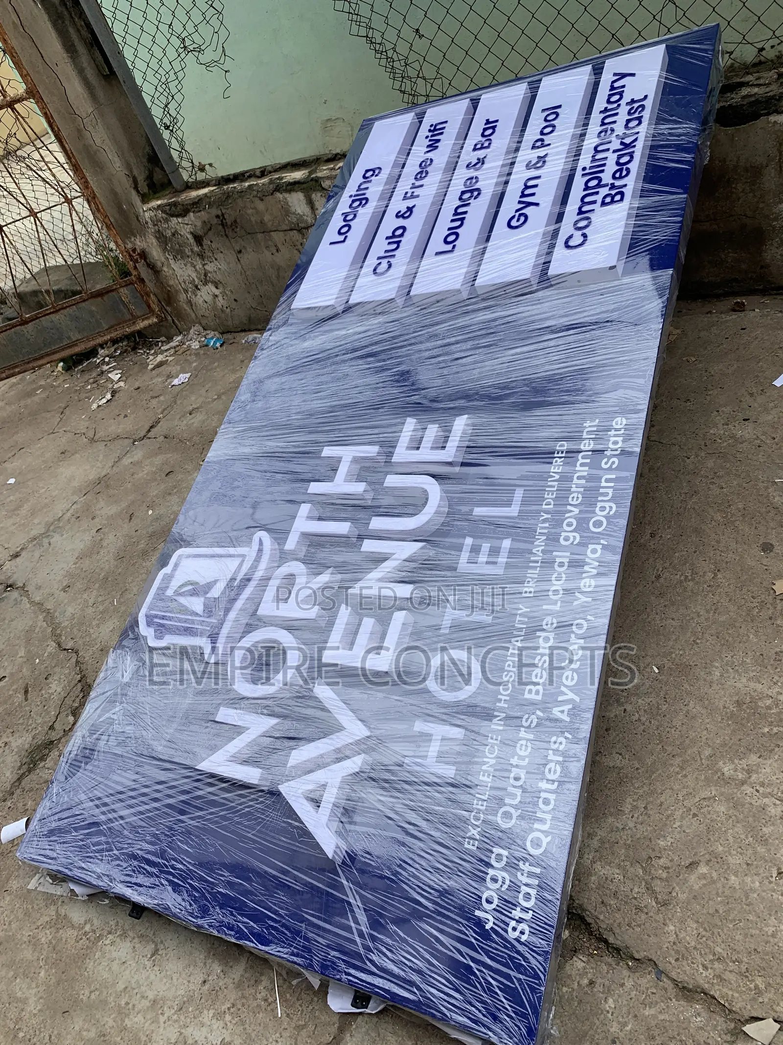 Outdoor Signage With Led Light