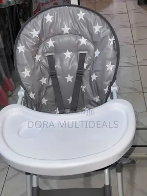 Imported Solid Slim Fold Feeding High Chair With Cup Holder