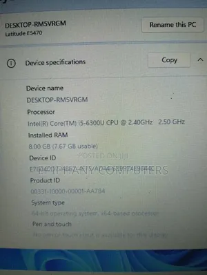 Laptop Dell Precision 5470 8GB Intel Core i5 SSD 256GB
