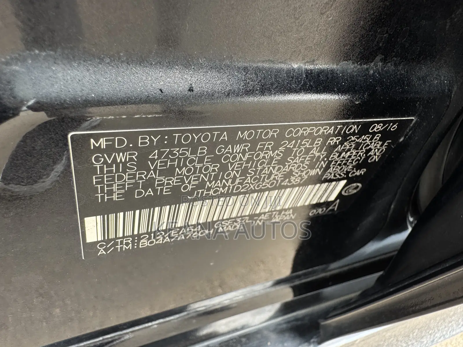 Lexus IS 300 AWD 2017 Black