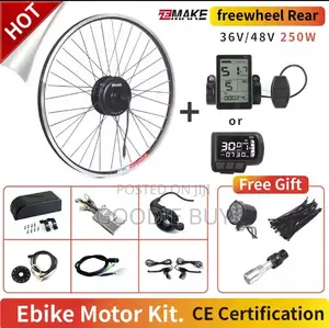 36v/48v 250w/350w/500w High Speed Brushless Hub Motor Kit for E-Bike