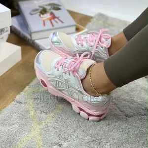 High Quality Asic GEL-NYC Kicki Yang Pure Cream Pink Silver Sneakers